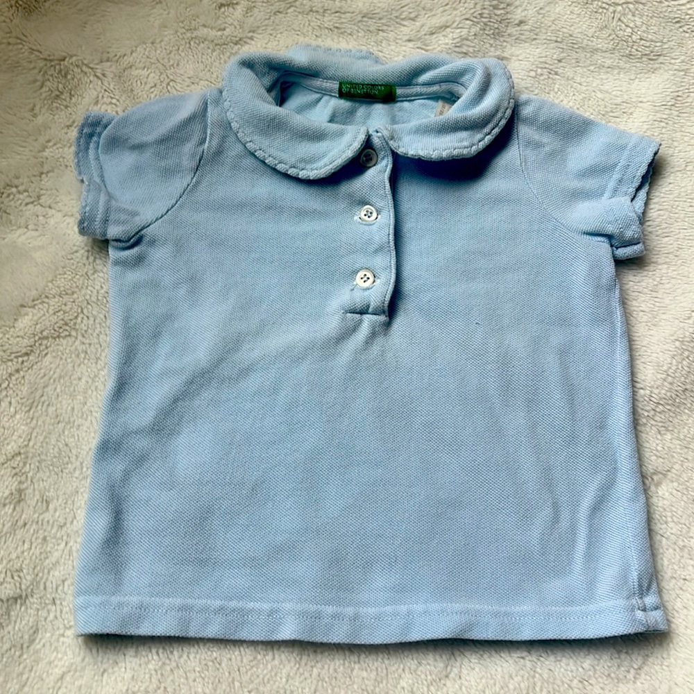 Peter Pan Collar Shirt- 6-9 months